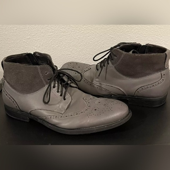 Vince Camuto Leather Wingtip Boots 11.5 - Picture 2 of 5